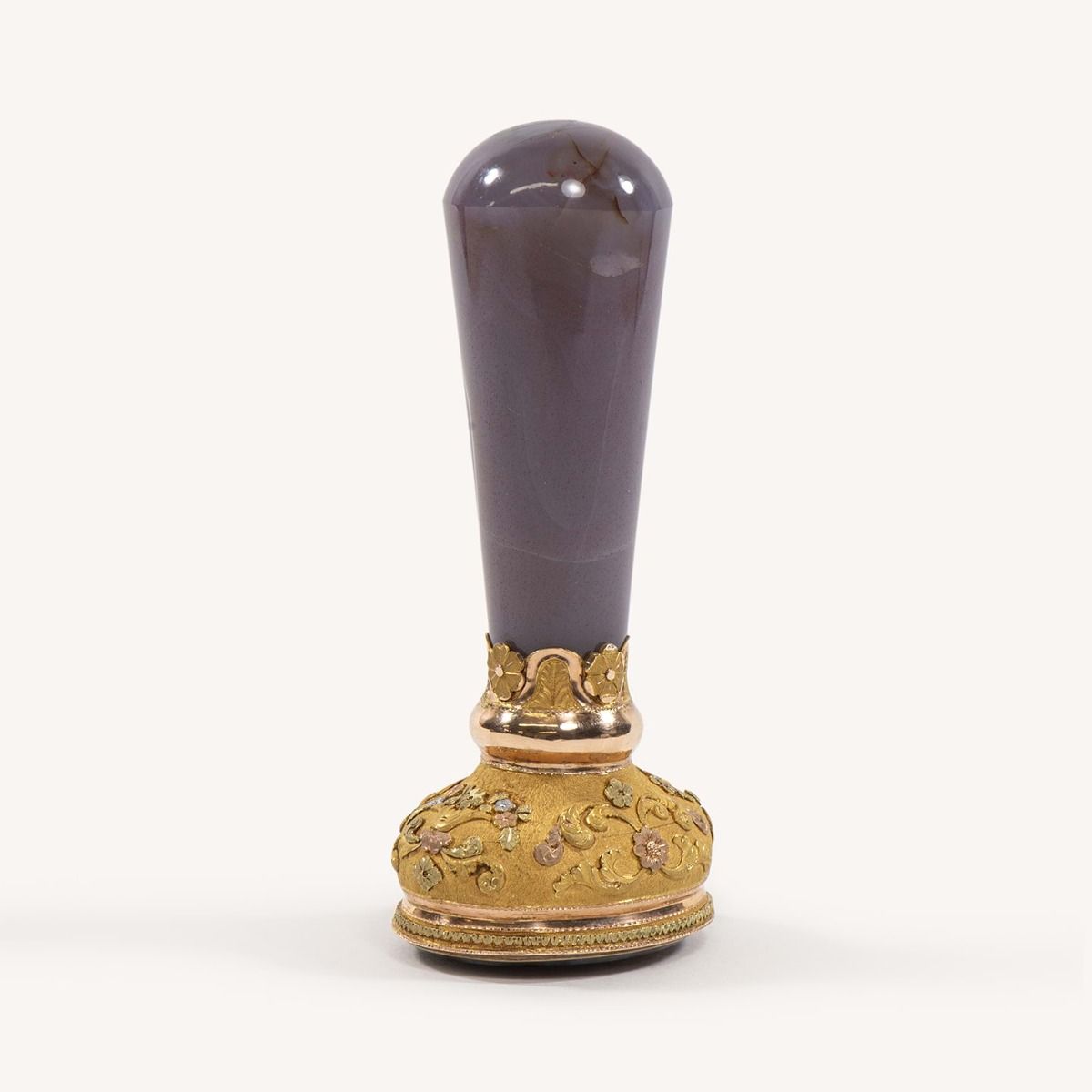 Desk Seal | Purple Agate & Gilt Desk Seal