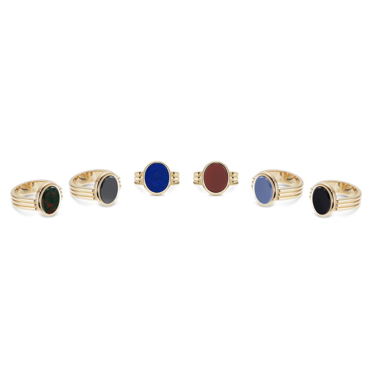 Stone Set Era Oval Signet Ring